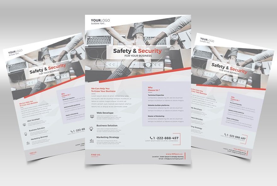 Business & Corporate – Clean Free PSD Flyer Template