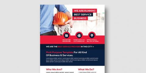 Corporate Free PSD Flyer Template Vol.6