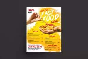 Restaurant Food Menu Flyer Free Template (PSD)