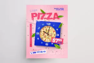 Pizza Time Free Flyer Template (PSD)